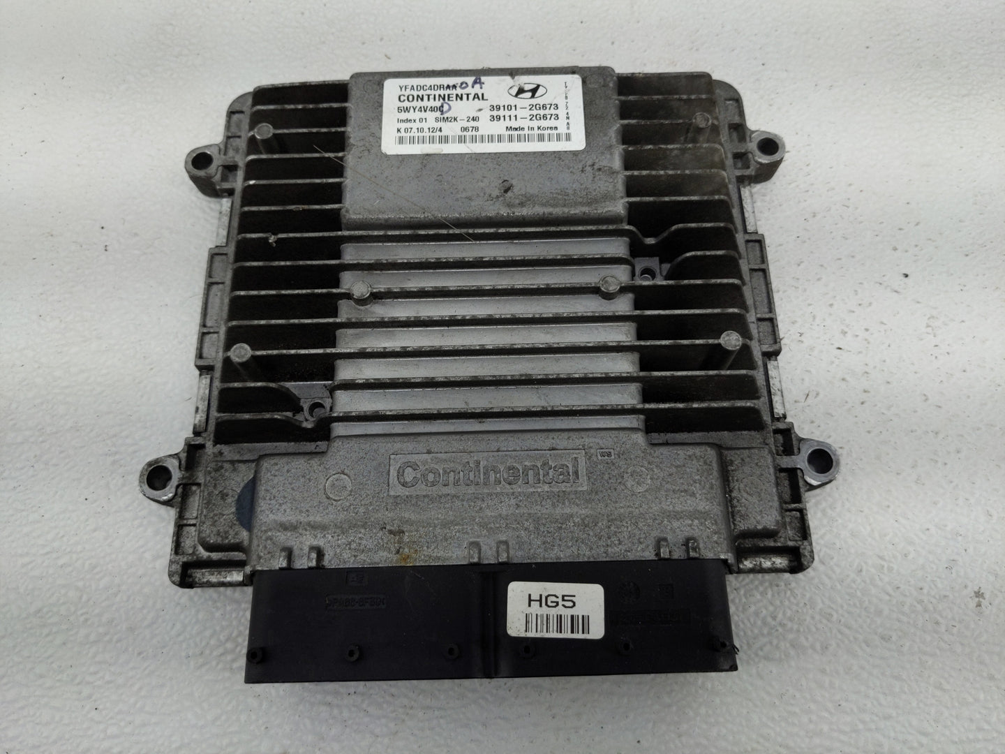 2011-2014 Hyundai Sonata PCM Engine Control Computer ECU ECM PCU OEM P/N:39111-2G673 39101-2G673 Fits Fits 2011 2012 2013 20
