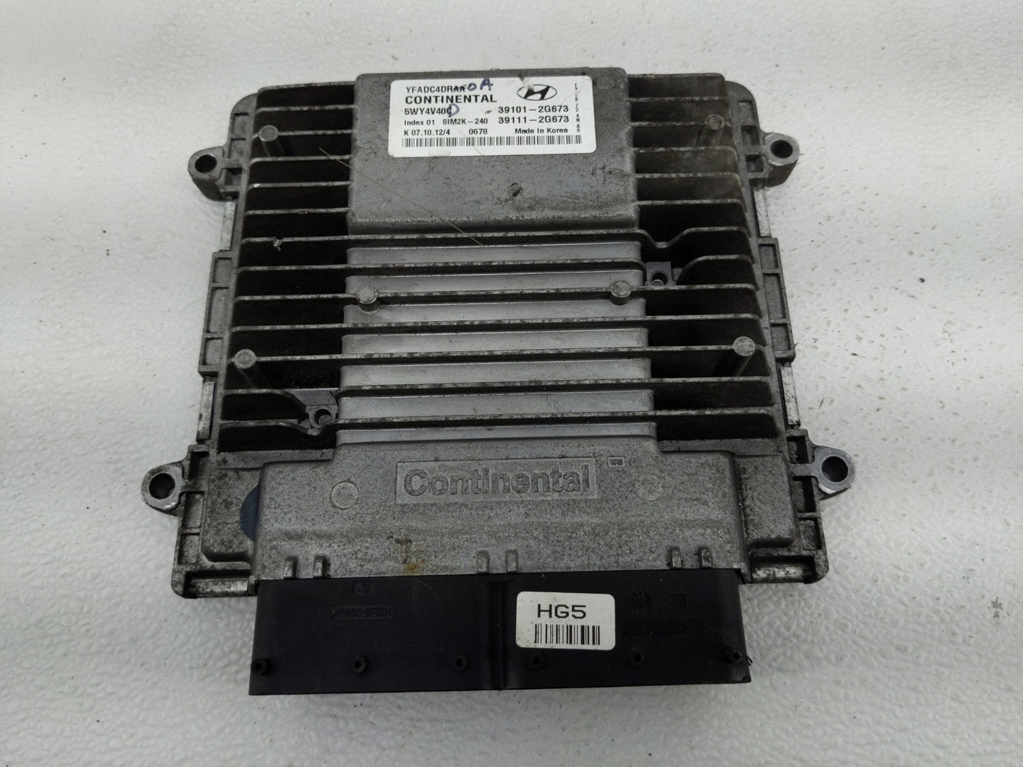2011-2014 Hyundai Sonata PCM Engine Control Computer ECU ECM PCU OEM P/N:39111-2G673 39101-2G673 Fits Fits 2011 2012 2013 20