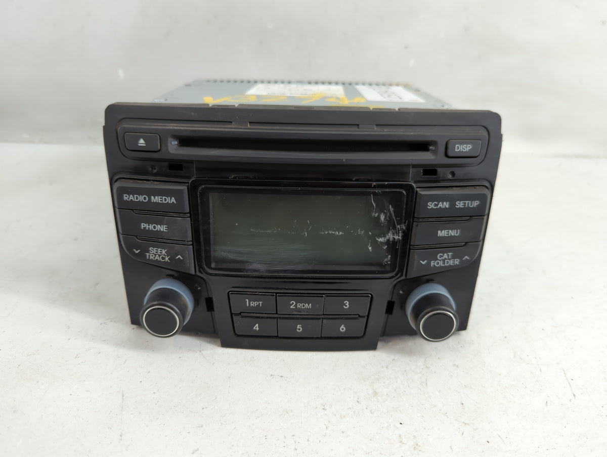 2012-2014 Hyundai Sonata Radio AM FM Cd Player Receiver Replacement P/N:96180-3Q700 Fits 2012 2013 2014 OEM Used Auto Parts 