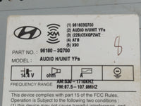 2012-2014 Hyundai Sonata Radio AM FM Cd Player Receiver Replacement P/N:96180-3Q700 Fits Fits 2012 2013 2014 OEM Used Auto P