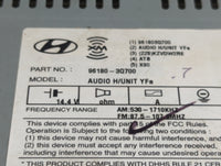 2012-2014 Hyundai Sonata Radio AM FM Cd Player Receiver Replacement P/N:96180-3Q700 Fits Fits 2012 2013 2014 OEM Used Auto P