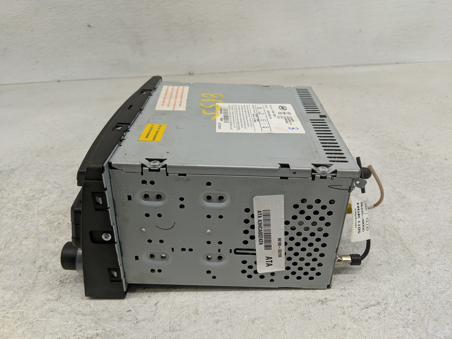 2013-2014 Hyundai Sonata Radio AM FM Cd Player Receiver Replacement P/N:96190-3Q700 Fits Fits 2013 2014 OEM Used Auto Parts 