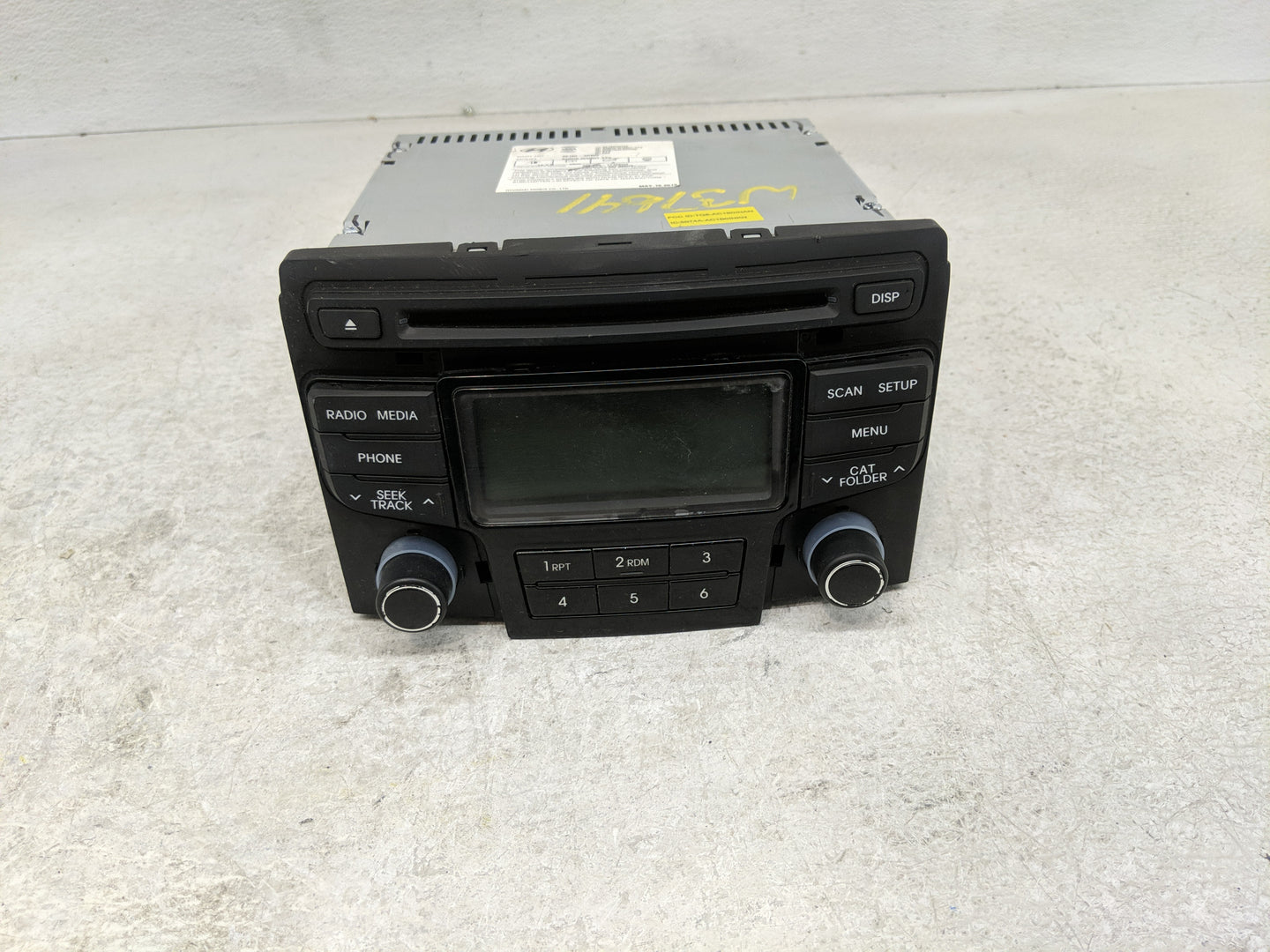 2012-2014 Hyundai Sonata Radio AM FM Cd Player Receiver Replacement P/N:961803Q700 Fits Fits 2012 2013 2014 OEM Used Auto Pa