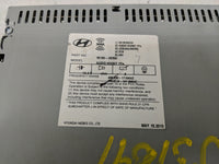 2012-2014 Hyundai Sonata Radio AM FM Cd Player Receiver Replacement P/N:961803Q700 Fits Fits 2012 2013 2014 OEM Used Auto Pa