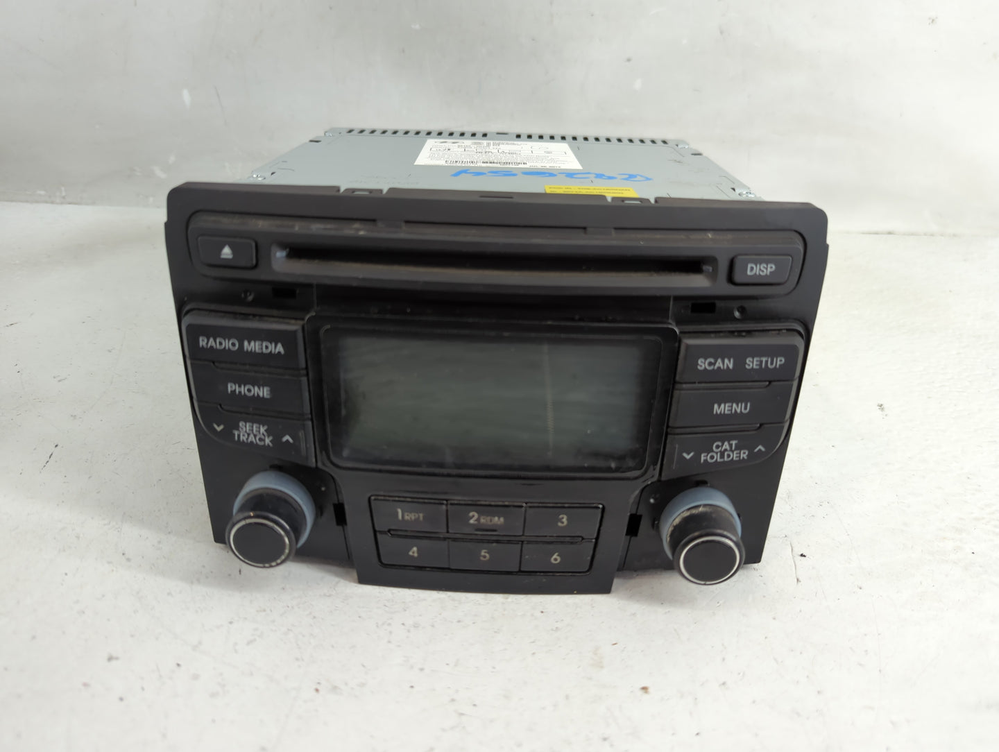2012-2014 Hyundai Sonata Radio AM FM Cd Player Receiver Replacement P/N:96180-3Q700 Fits Fits 2012 2013 2014 OEM Used Auto P