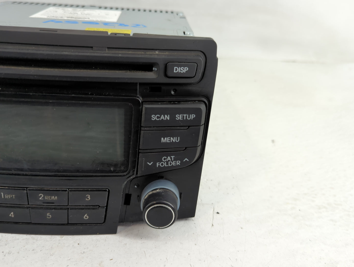 2012-2014 Hyundai Sonata Radio AM FM Cd Player Receiver Replacement P/N:96180-3Q700 Fits Fits 2012 2013 2014 OEM Used Auto P