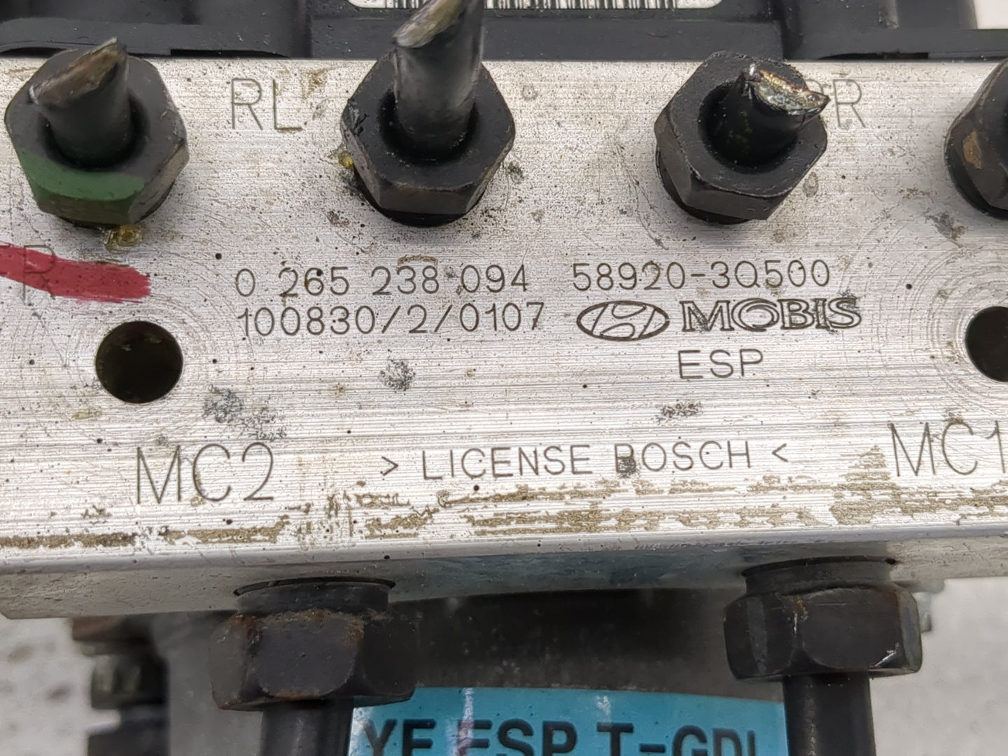 2011-2013 Hyundai Sonata ABS Pump Control Module Replacement P/N:0 265 238 58920-3Q500 Fits Fits 2011 2012 2013 OEM Used Aut