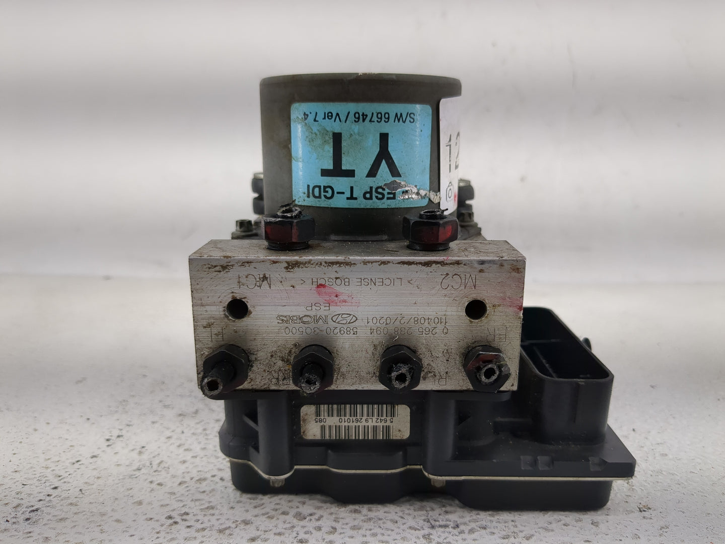 2011-2013 Hyundai Sonata ABS Pump Control Module Replacement P/N:58920-3Q500 Fits Fits 2011 2012 2013 OEM Used Auto Parts - 