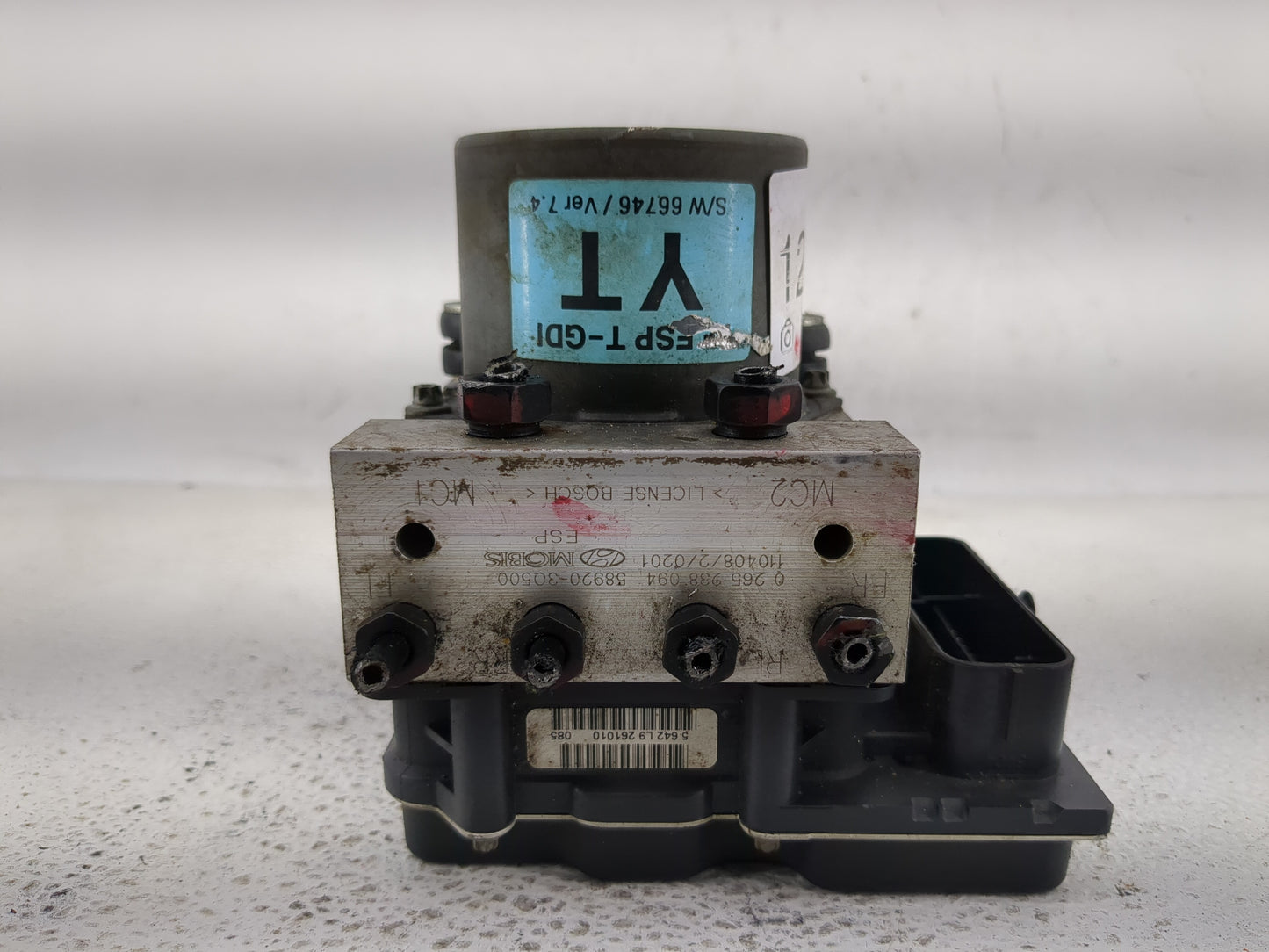 2011-2013 Hyundai Sonata ABS Pump Control Module Replacement P/N:58920-3Q500 Fits Fits 2011 2012 2013 OEM Used Auto Parts - 