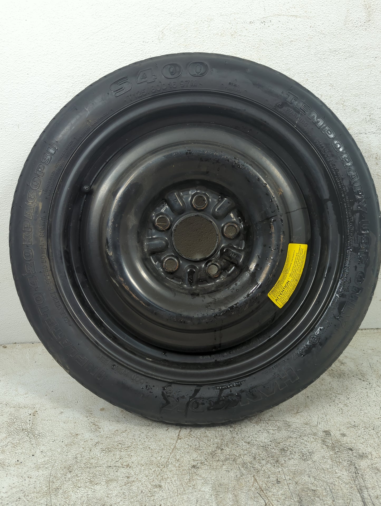 2006-2017 Hyundai Sonata Spare Donut Tire Wheel Rim Oem 1290637 - Oemusedautoparts1.com
