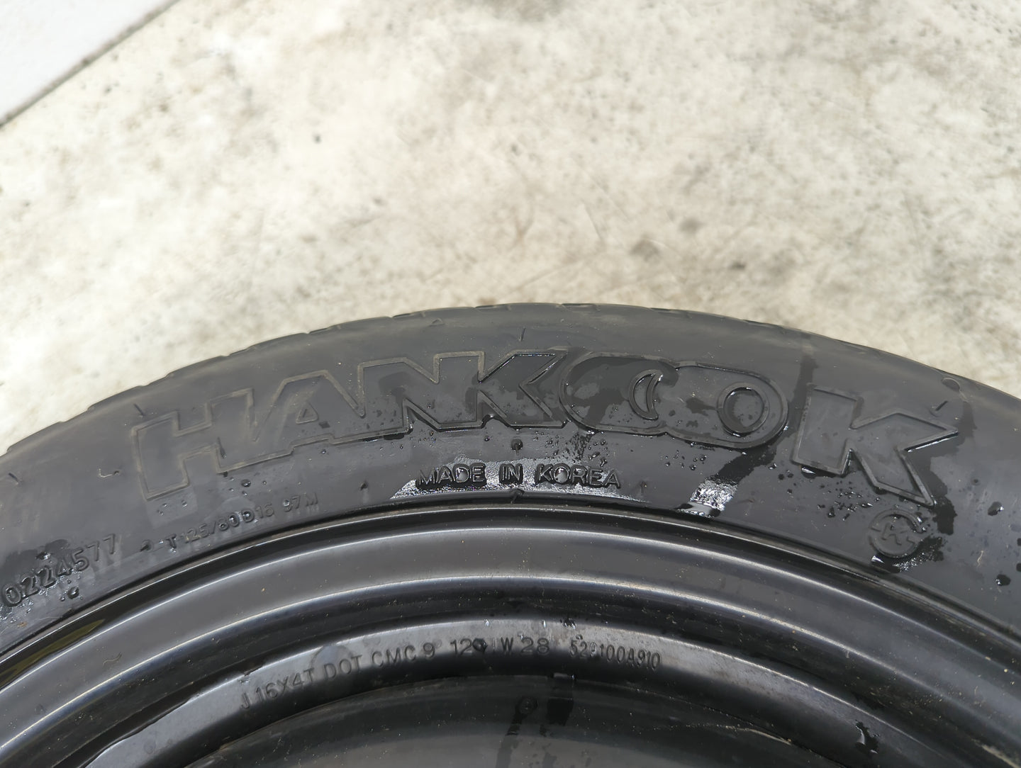 2006-2017 Hyundai Sonata Spare Donut Tire Wheel Rim Oem 1290637 - Oemusedautoparts1.com