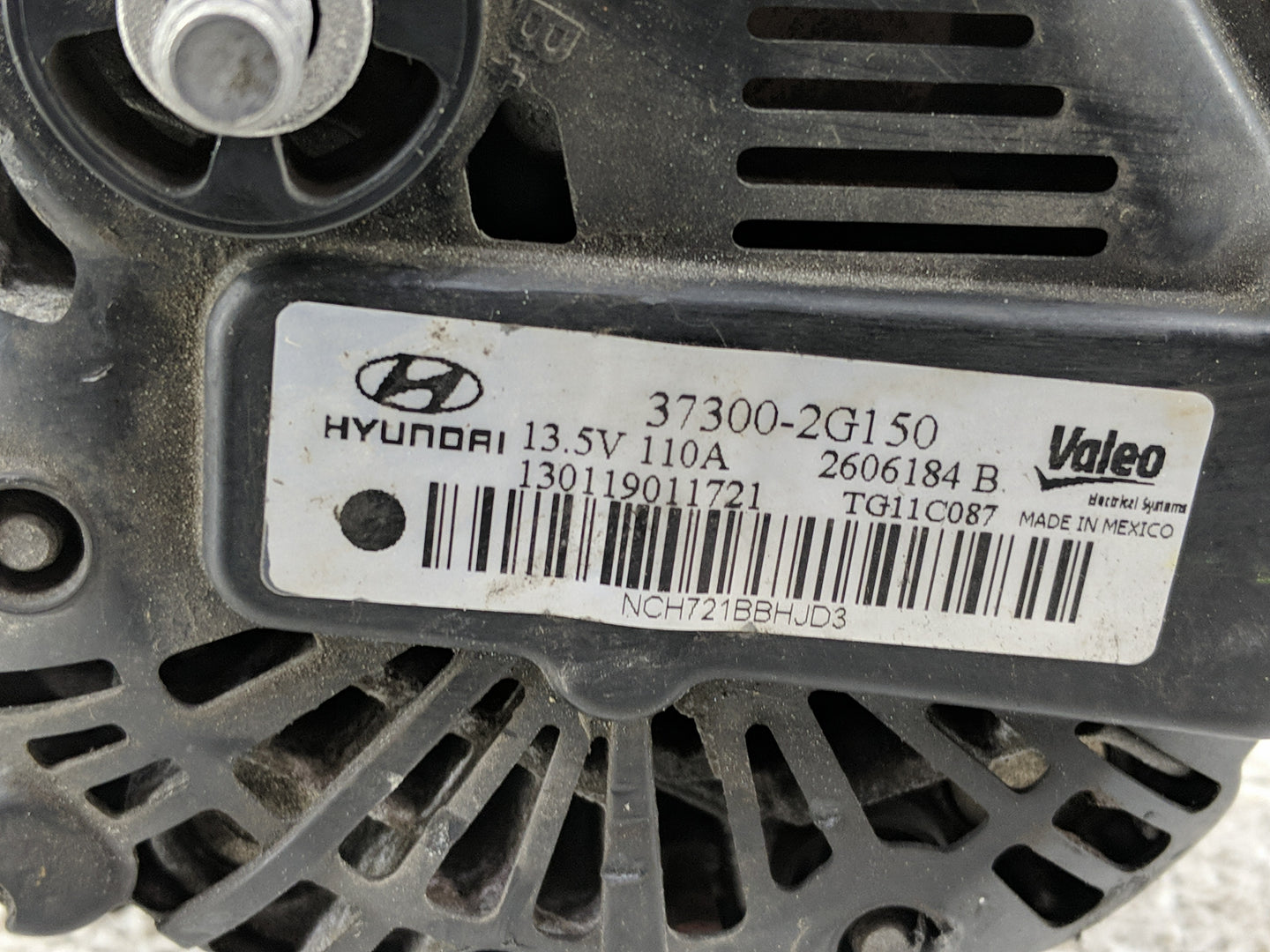 2011-2013 Hyundai Sonata Alternator Replacement Generator Charging Assembly Engine OEM P/N:2606184 B 130119011721 Fits OEM U