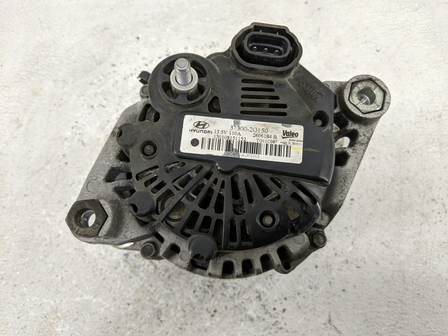2011-2013 Hyundai Sonata Alternator Replacement Generator Charging Assembly Engine OEM P/N:130108151152 2606184 B Fits OEM U