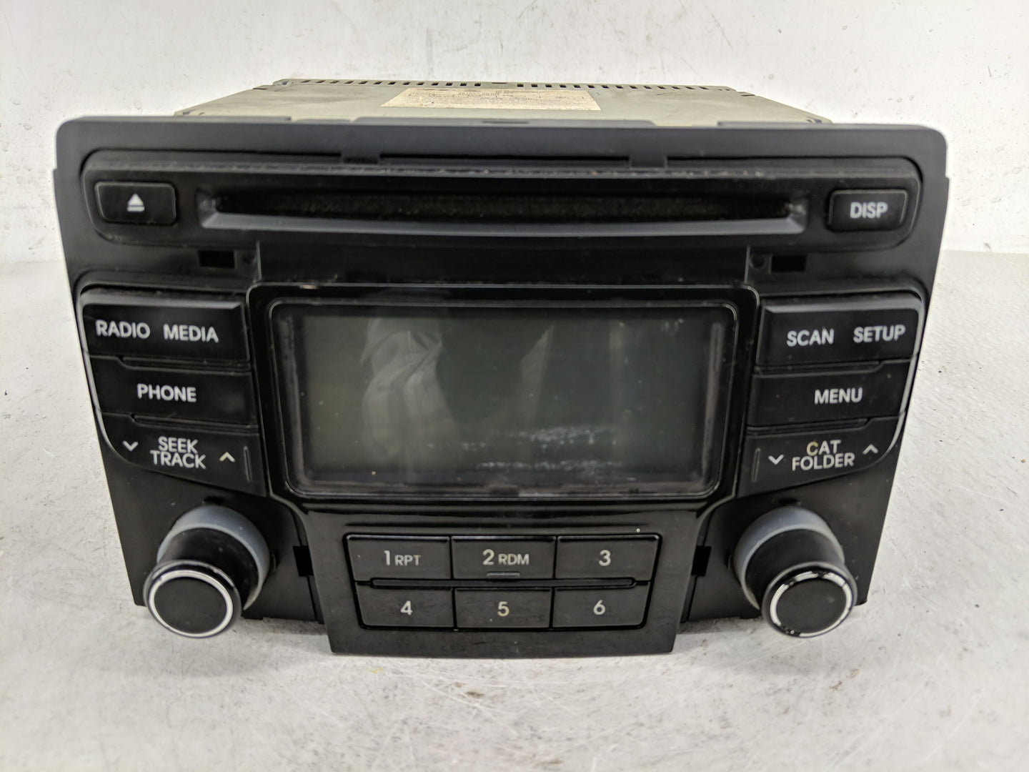 2013-2014 Hyundai Sonata Radio AM FM Cd Player Receiver Replacement P/N:96180-3Q700 Fits Fits 2013 2014 OEM Used Auto Parts 