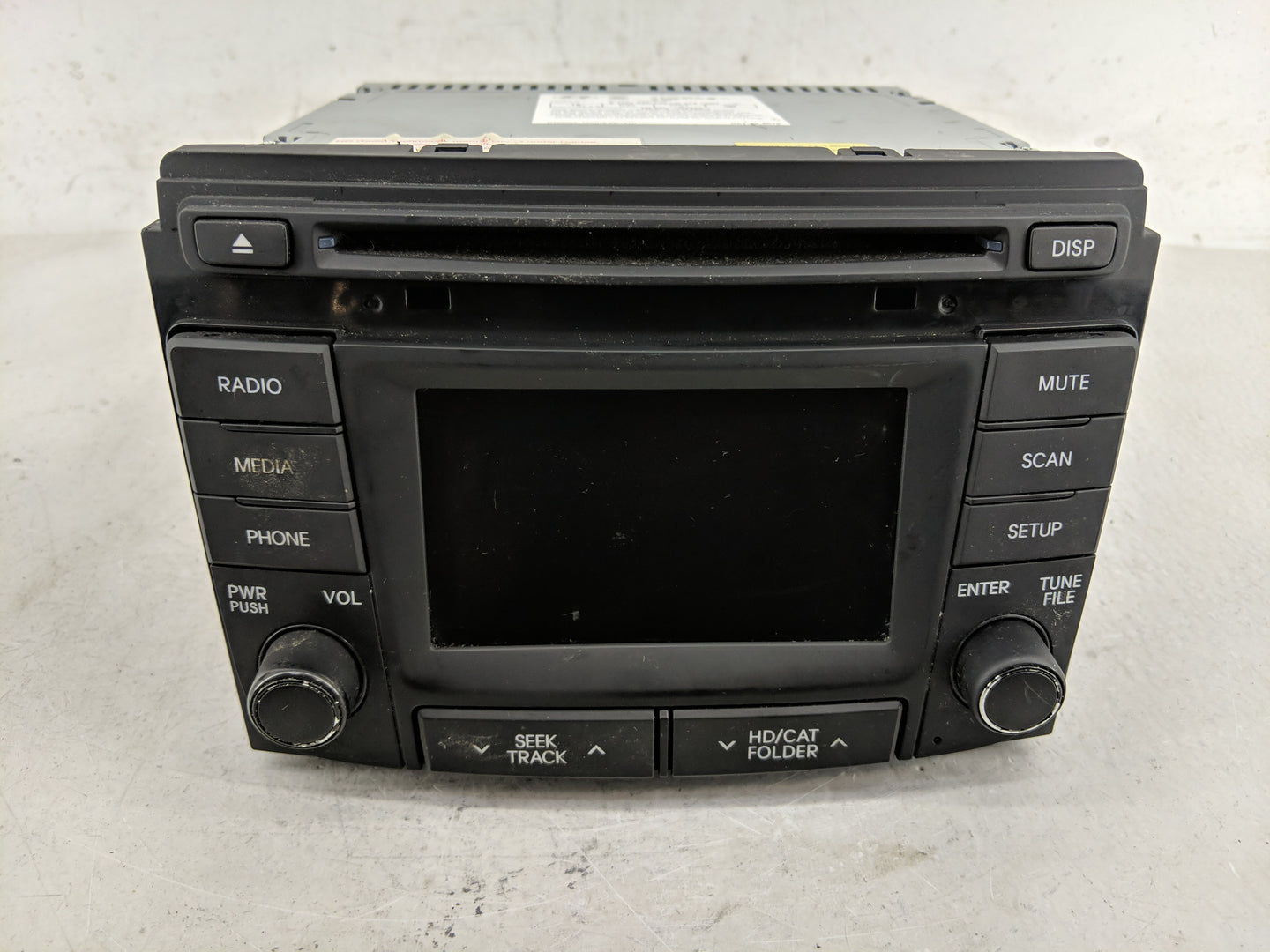 2013-2014 Hyundai Sonata Radio AM FM Cd Player Receiver Replacement P/N:96180-3Q8004X Fits Fits 2013 2014 OEM Used Auto Part