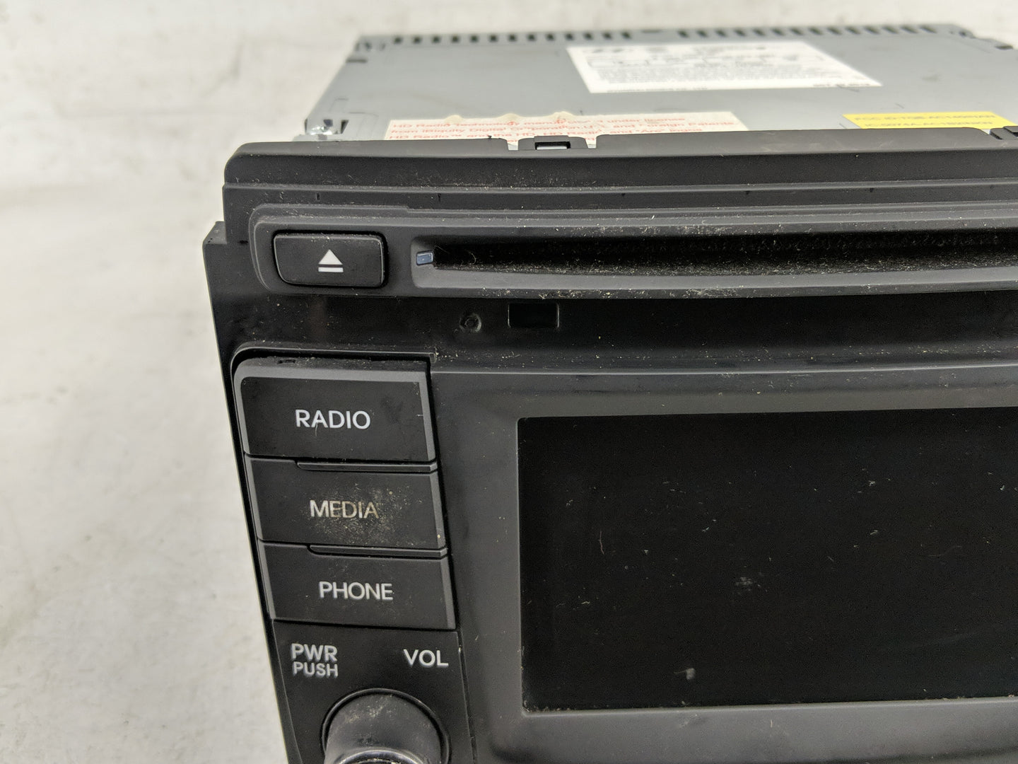 2013-2014 Hyundai Sonata Radio AM FM Cd Player Receiver Replacement P/N:96180-3Q8004X Fits Fits 2013 2014 OEM Used Auto Part