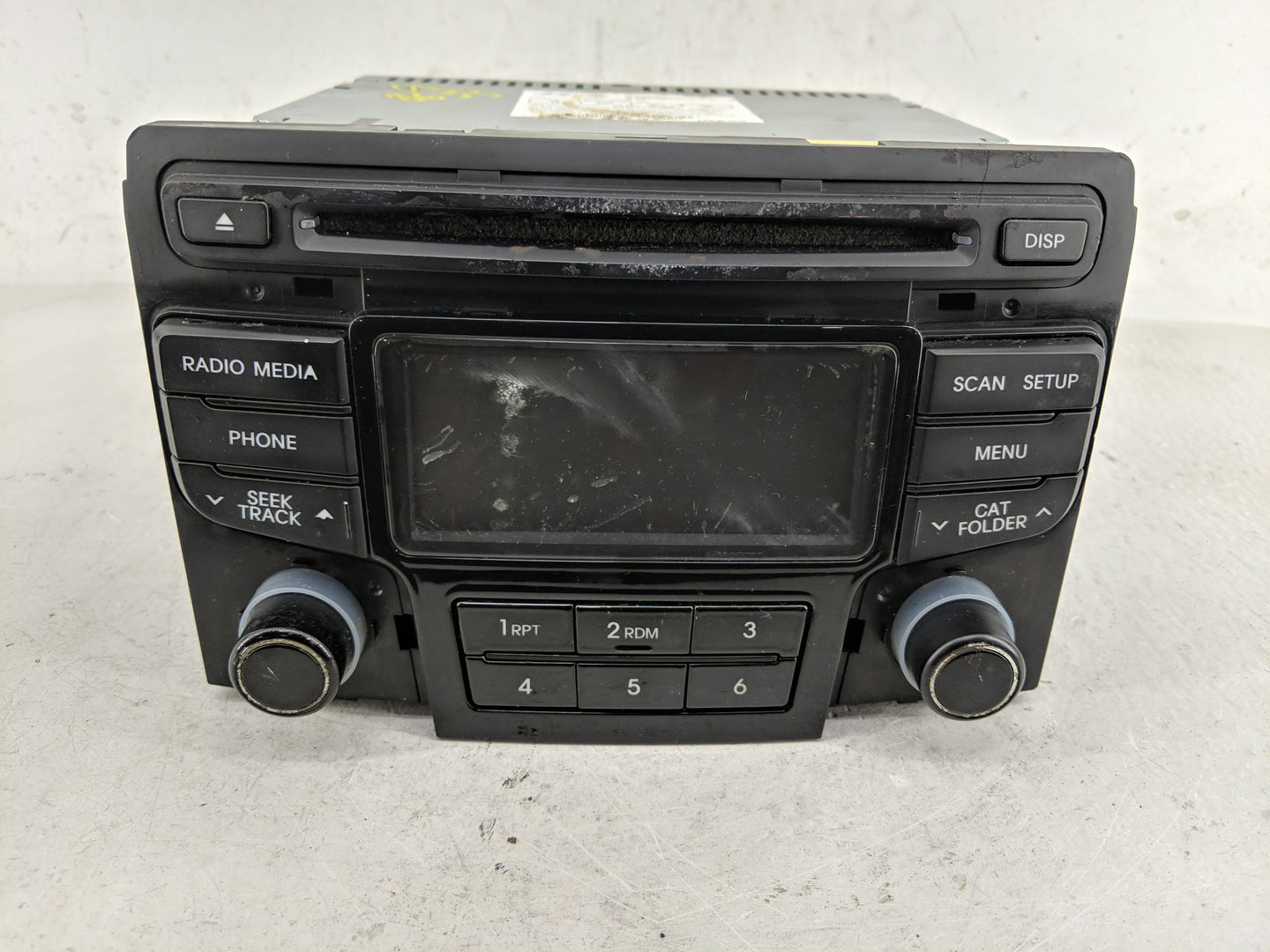 2013-2014 Hyundai Sonata Radio AM FM Cd Player Receiver Replacement P/N:96180-3Q700 96190-3Q700 Fits Fits 2013 2014 OEM Used