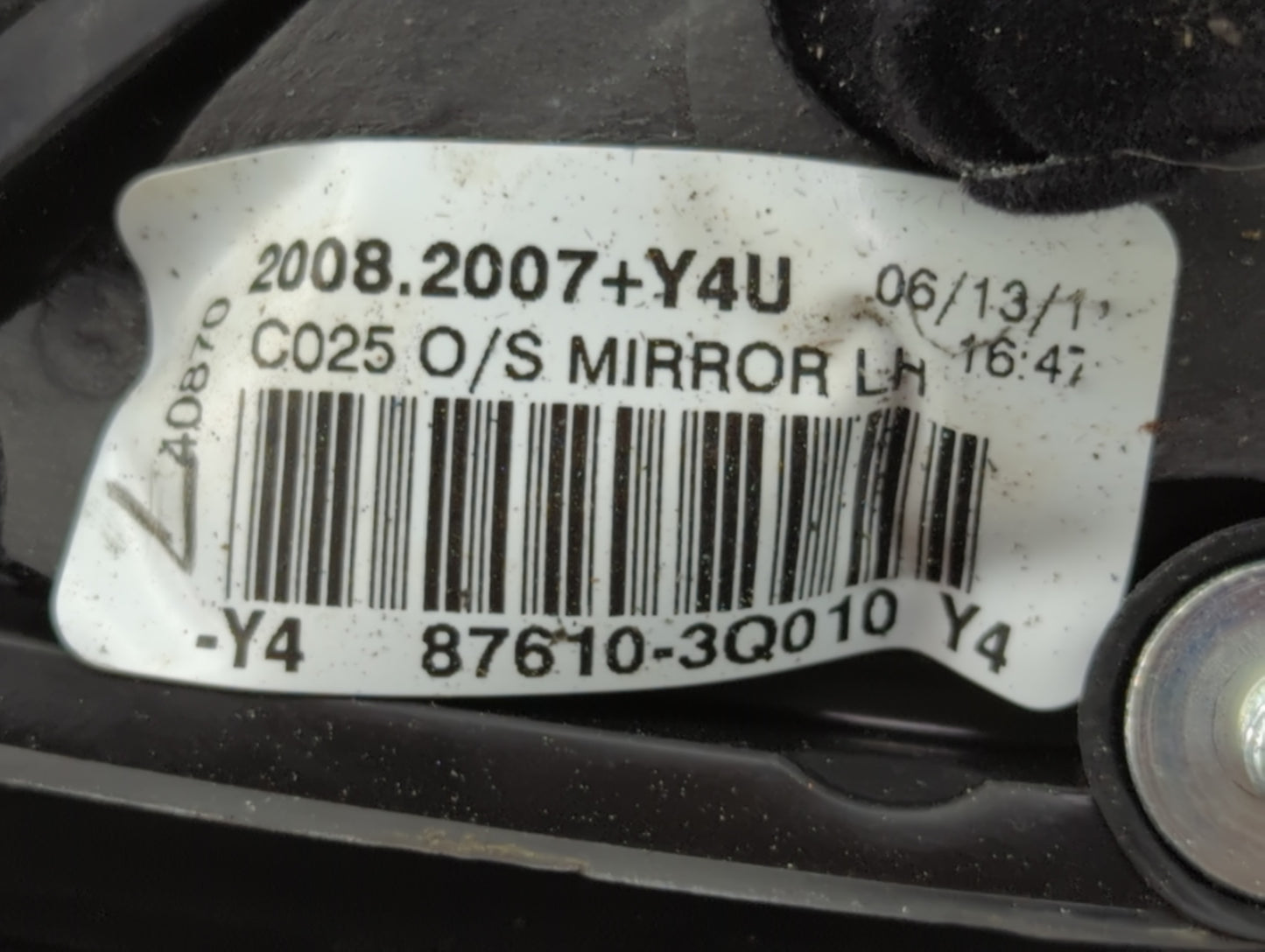 2011-2014 Hyundai Sonata Driver Side View Mirror - Left Door Mirror OEM Used - Oemusedautoparts1.com