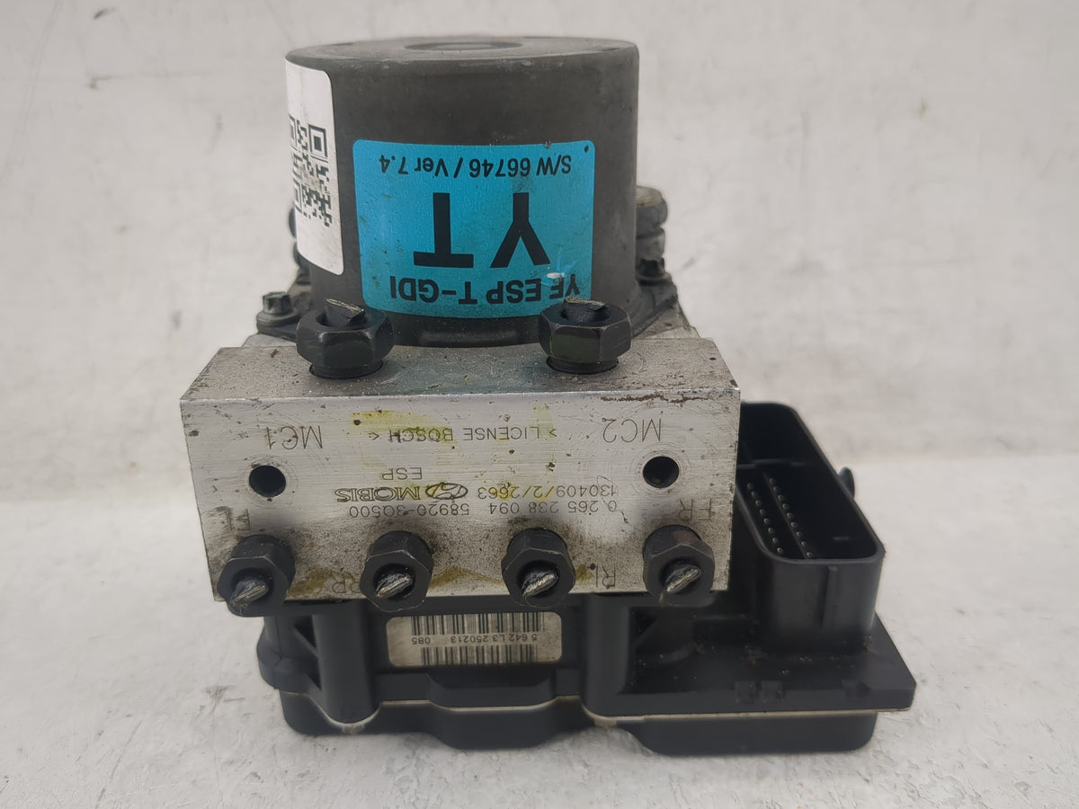 2011-2013 Hyundai Sonata Anti-Lock Brake ABS Pump Module Actuator OEM P/N:58920-30500 0 265 238 094 Fits Fits 2011 2012 2013