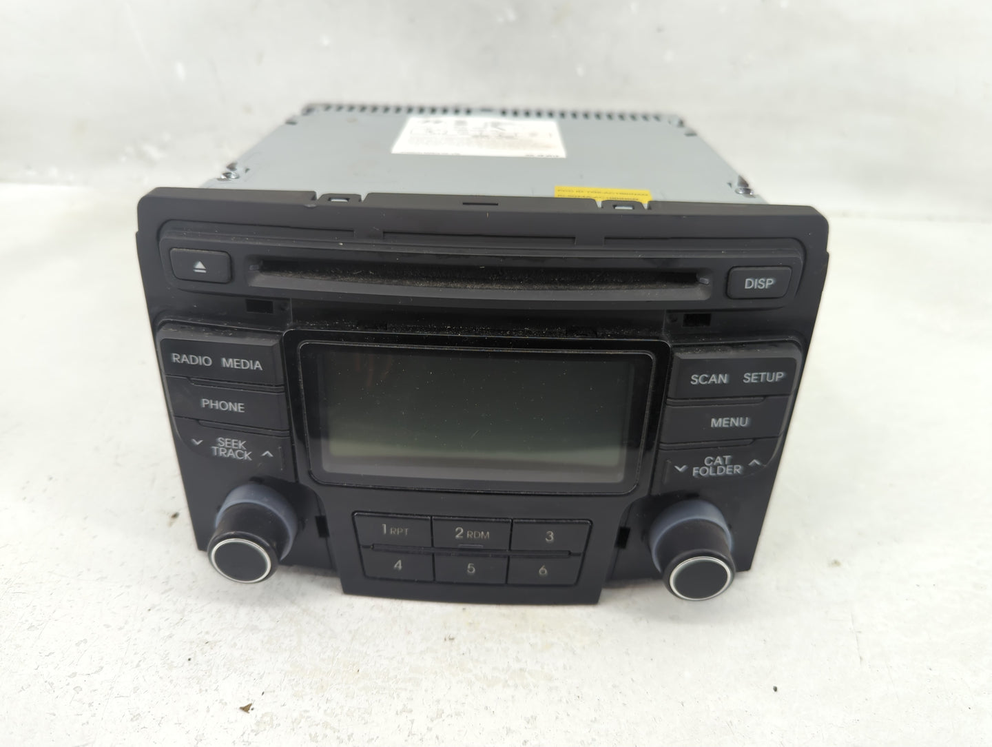 2013-2014 Hyundai Sonata Radio AM FM Cd Player Receiver Replacement P/N:96180-3Q700 Fits Fits 2013 2014 OEM Used Auto Parts 