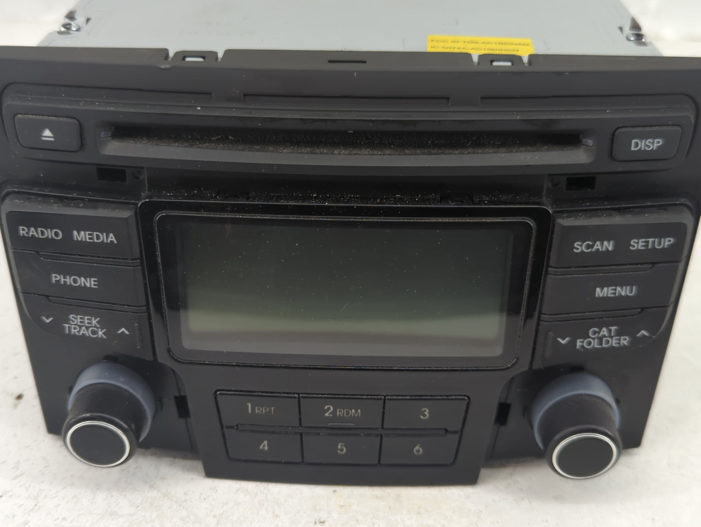 2013-2014 Hyundai Sonata Radio AM FM Cd Player Receiver Replacement P/N:96180-3Q700 Fits Fits 2013 2014 OEM Used Auto Parts 