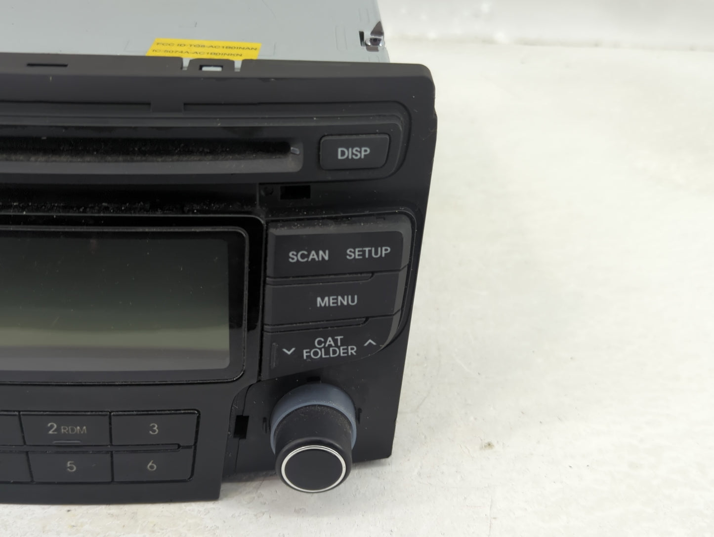 2013-2014 Hyundai Sonata Radio AM FM Cd Player Receiver Replacement P/N:96180-3Q700 Fits Fits 2013 2014 OEM Used Auto Parts 