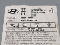 2012-2014 Hyundai Sonata Radio AM FM Cd Player Receiver Replacement P/N:96180-3Q700 Fits Fits 2012 2013 2014 OEM Used Auto P