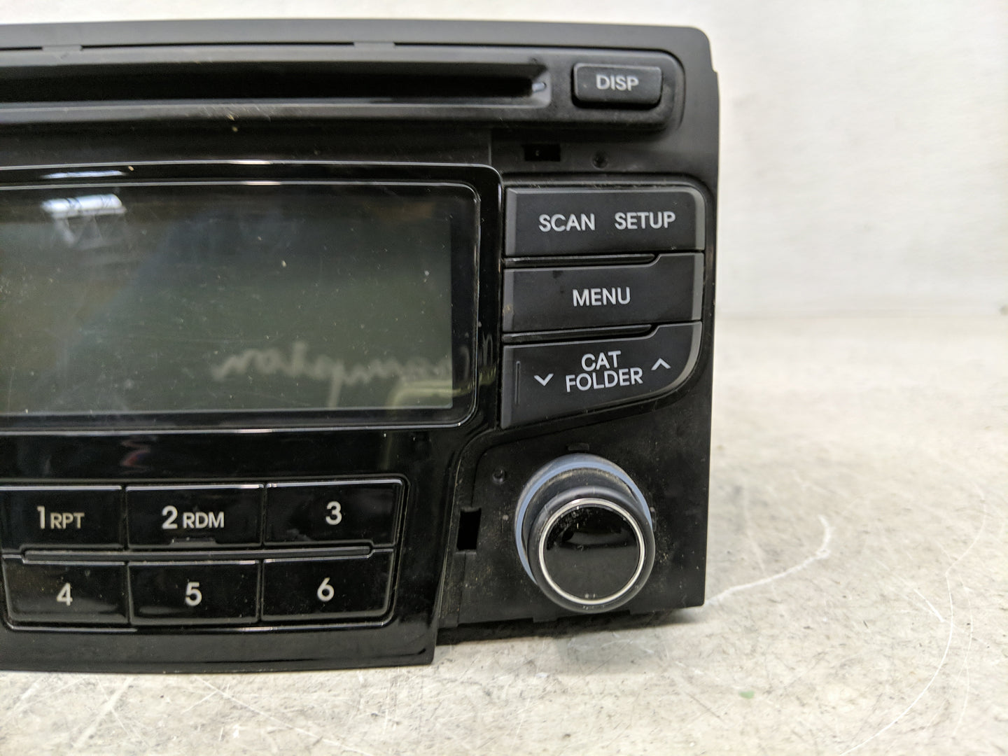 2012-2014 Hyundai Sonata Radio AM FM Cd Player Receiver Replacement P/N:96180-3Q700 Fits Fits 2012 2013 2014 OEM Used Auto P