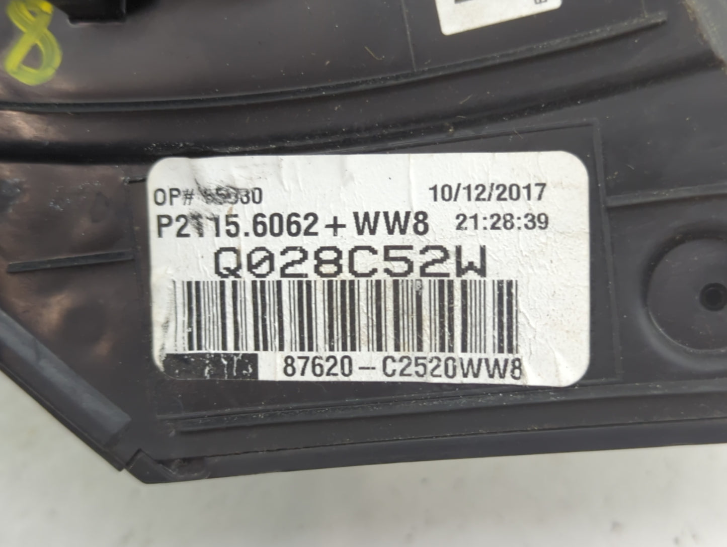 2018-2019 Hyundai Sonata Passenger Side View Mirror - Right Door Mirror OEM Used - Oemusedautoparts1.com