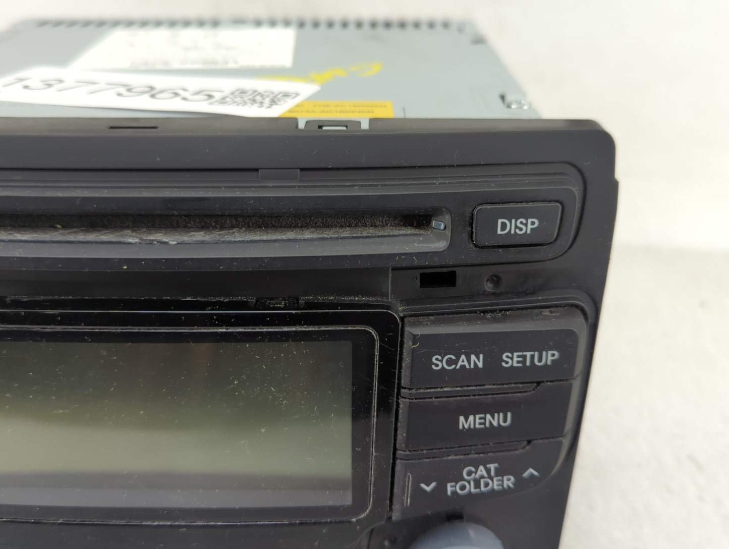 2013-2014 Hyundai Sonata Radio AM FM Cd Player Receiver Replacement P/N:96180-3Q700 Fits Fits 2013 2014 OEM Used Auto Parts 