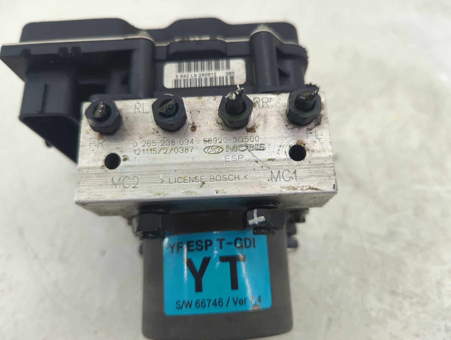 2011-2013 Hyundai Sonata ABS Pump Control Module Replacement P/N:58920-3Q500 Fits Fits 2011 2012 2013 OEM Used Auto Parts - 