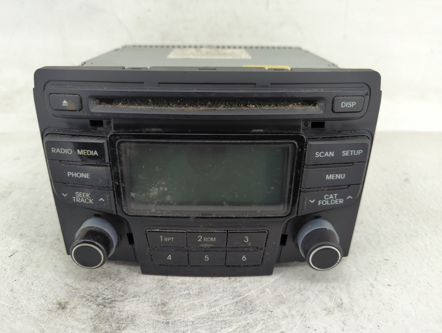 2013-2014 Hyundai Sonata Radio AM FM Cd Player Receiver Replacement P/N:96180-3Q700 Fits Fits 2013 2014 OEM Used Auto Parts 