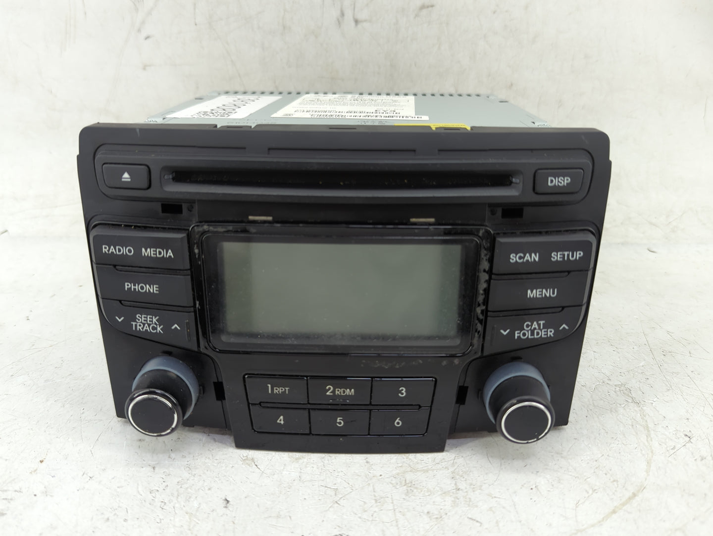 2013 Hyundai Sonata Radio AM FM Cd Player Receiver Replacement P/N:96180-3Q6004X Fits OEM Used Auto Parts - Oemusedautoparts