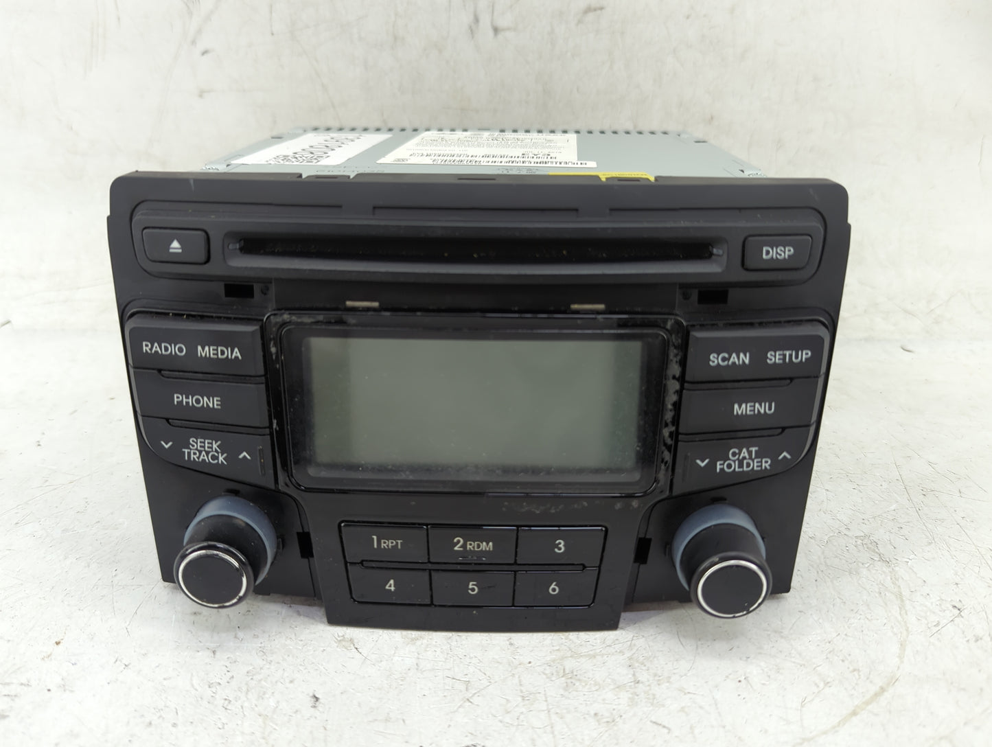 2013 Hyundai Sonata Radio AM FM Cd Player Receiver Replacement P/N:96180-3Q6004X Fits OEM Used Auto Parts - Oemusedautoparts