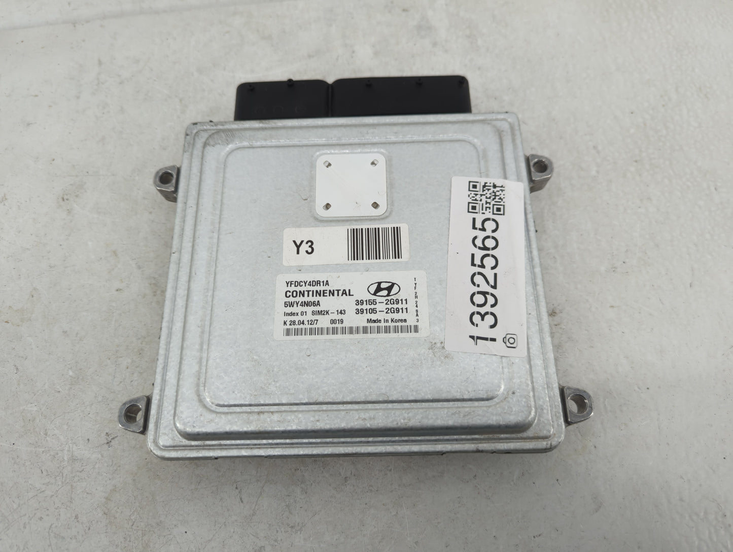 2011-2015 Hyundai Sonata PCM Engine Control Computer ECU ECM PCU OEM P/N:39105-2G911 39155-2G911 Fits OEM Used Auto Parts - 