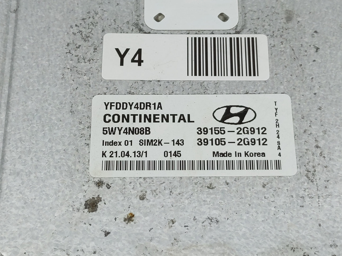 2011-2015 Hyundai Sonata PCM Engine Control Computer ECU ECM PCU OEM P/N:39105-2G912 39155-2G912 Fits OEM Used Auto Parts - 
