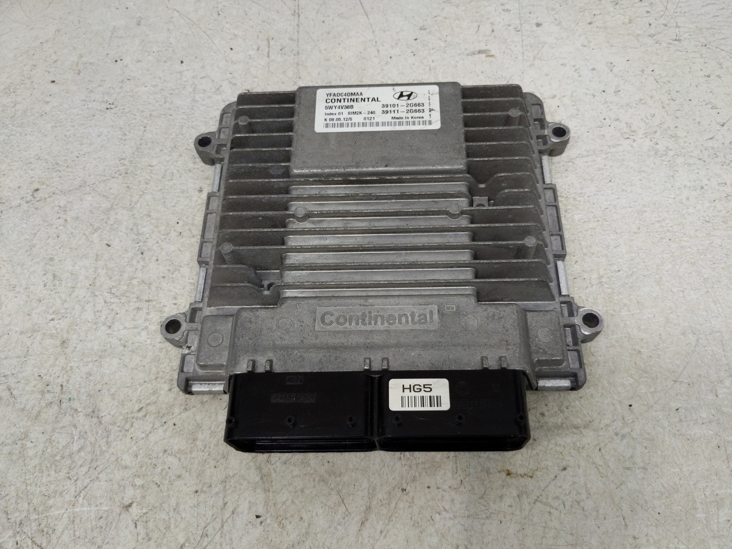 2011-2014 Hyundai Sonata PCM Engine Control Computer ECU ECM PCU OEM P/N:39101-2G663 Fits Fits 2011 2012 2013 2014 OEM Used 