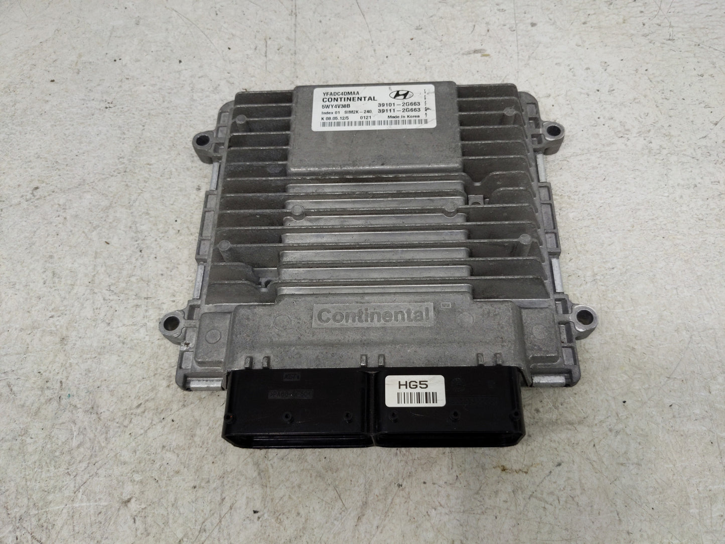 2011-2014 Hyundai Sonata PCM Engine Control Computer ECU ECM PCU OEM P/N:39101-2G663 Fits Fits 2011 2012 2013 2014 OEM Used 