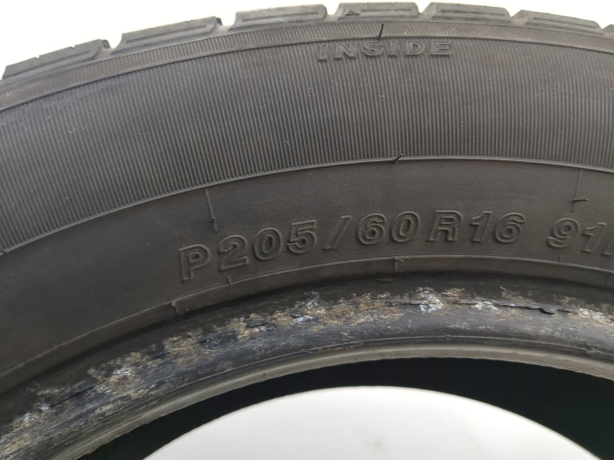 Used Tire 205/60R16 YOKOHAMA TORNANTE 91V - Tread Depth 9/32 - Oemusedautoparts1.com