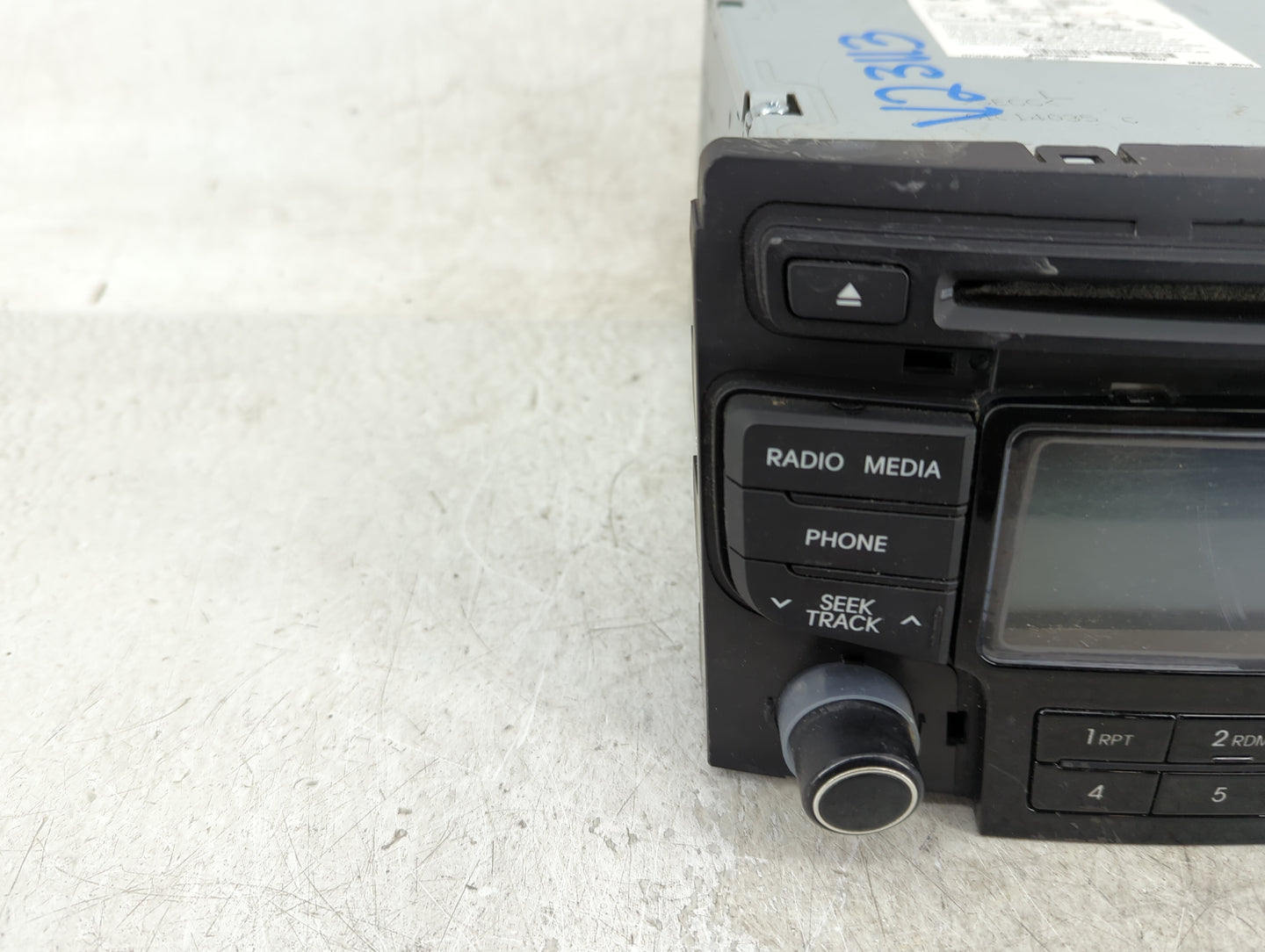 2012-2014 Hyundai Sonata Radio AM FM Cd Player Receiver Replacement P/N:96180-3Q700 Fits Fits 2012 2013 2014 OEM Used Auto P