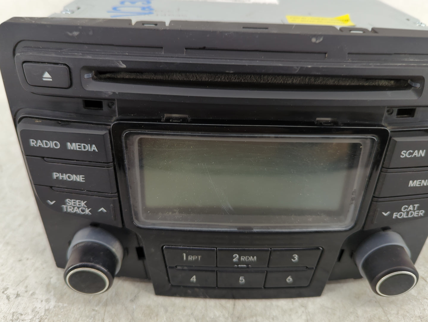 2012-2014 Hyundai Sonata Radio AM FM Cd Player Receiver Replacement P/N:96180-3Q700 Fits Fits 2012 2013 2014 OEM Used Auto P