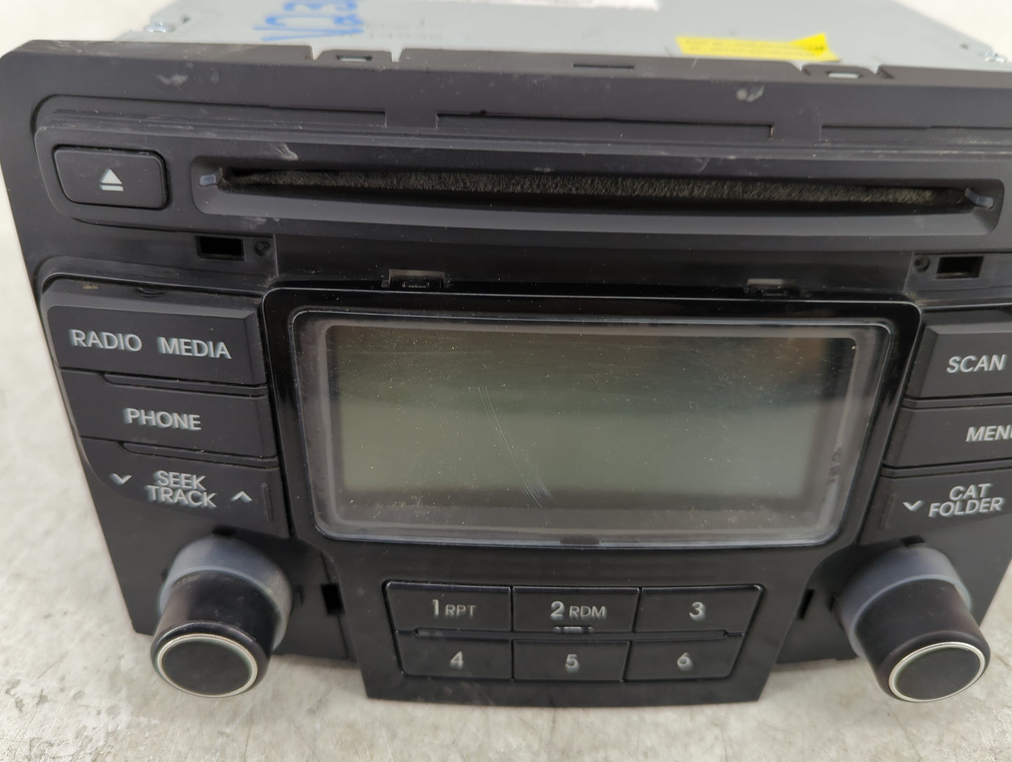 2012-2014 Hyundai Sonata Radio AM FM Cd Player Receiver Replacement P/N:96180-3Q700 Fits Fits 2012 2013 2014 OEM Used Auto P