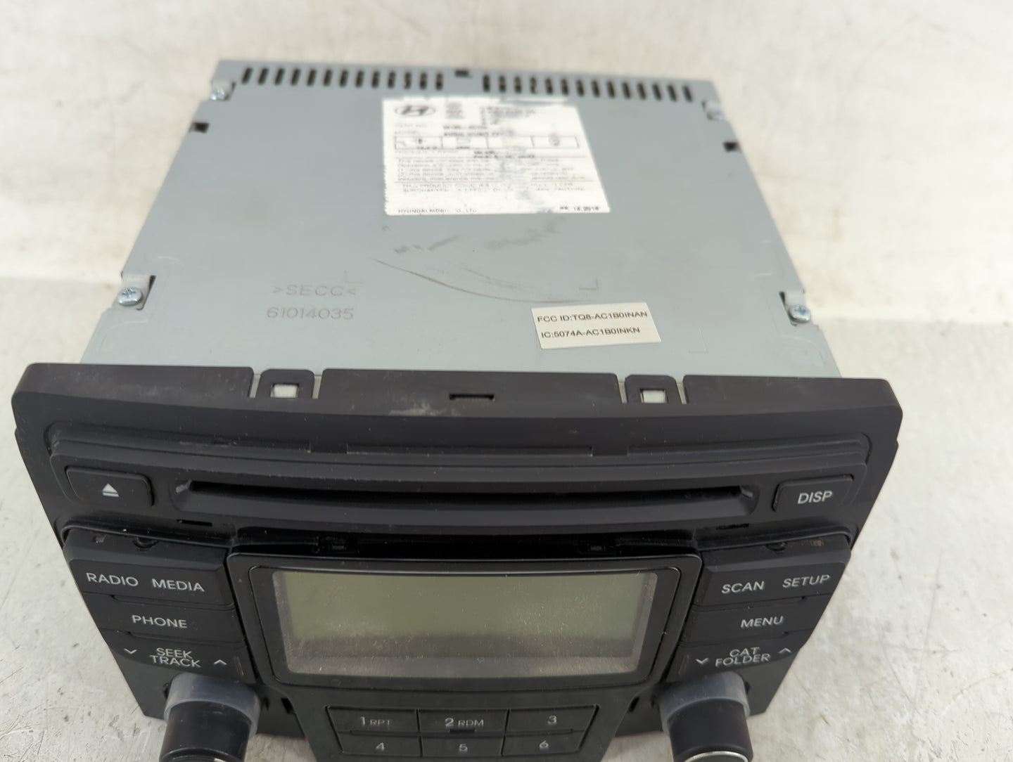 2012-2014 Hyundai Sonata Radio AM FM Cd Player Receiver Replacement P/N:96180-3Q700 TQ8-AC1B0INAN Fits Fits 2012 2013 2014 O