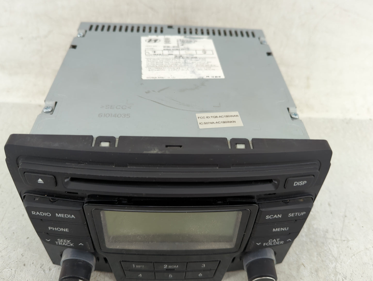 2012-2014 Hyundai Sonata Radio AM FM Cd Player Receiver Replacement P/N:96180-3Q700 TQ8-AC1B0INAN Fits Fits 2012 2013 2014 O