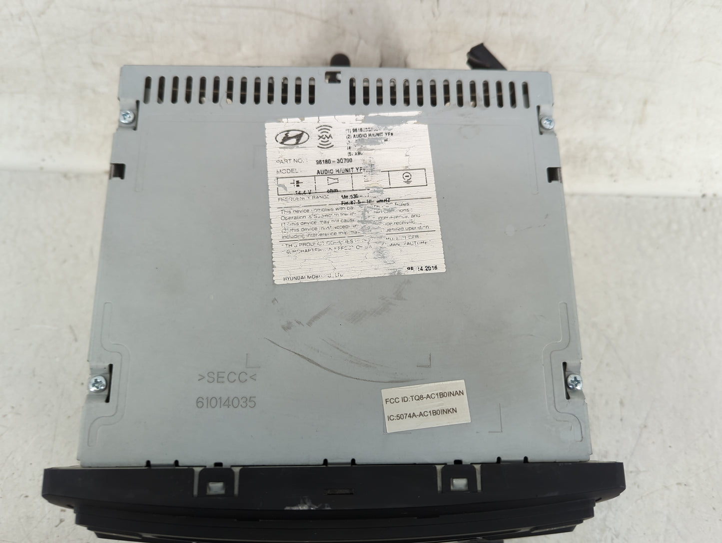 2012-2014 Hyundai Sonata Radio AM FM Cd Player Receiver Replacement P/N:96180-3Q700 TQ8-AC1B0INAN Fits Fits 2012 2013 2014 O