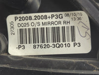 2011-2014 Hyundai Sonata Passenger Side View Mirror - Right Door Mirror OEM Used - Oemusedautoparts1.com