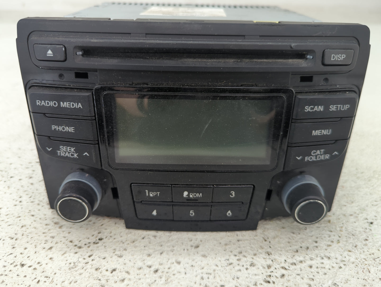 2013-2014 Hyundai Sonata Radio AM FM Cd Player Receiver Replacement P/N:96180-3Q700 Fits Fits 2013 2014 OEM Used Auto Parts 