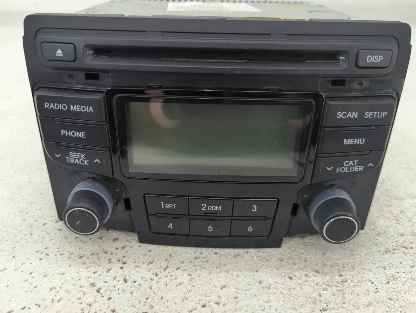 2012-2015 Hyundai Sonata Radio AM FM Cd Player Receiver Replacement P/N:96180-3Q700 Fits Fits 2012 2013 2014 2015 OEM Used A