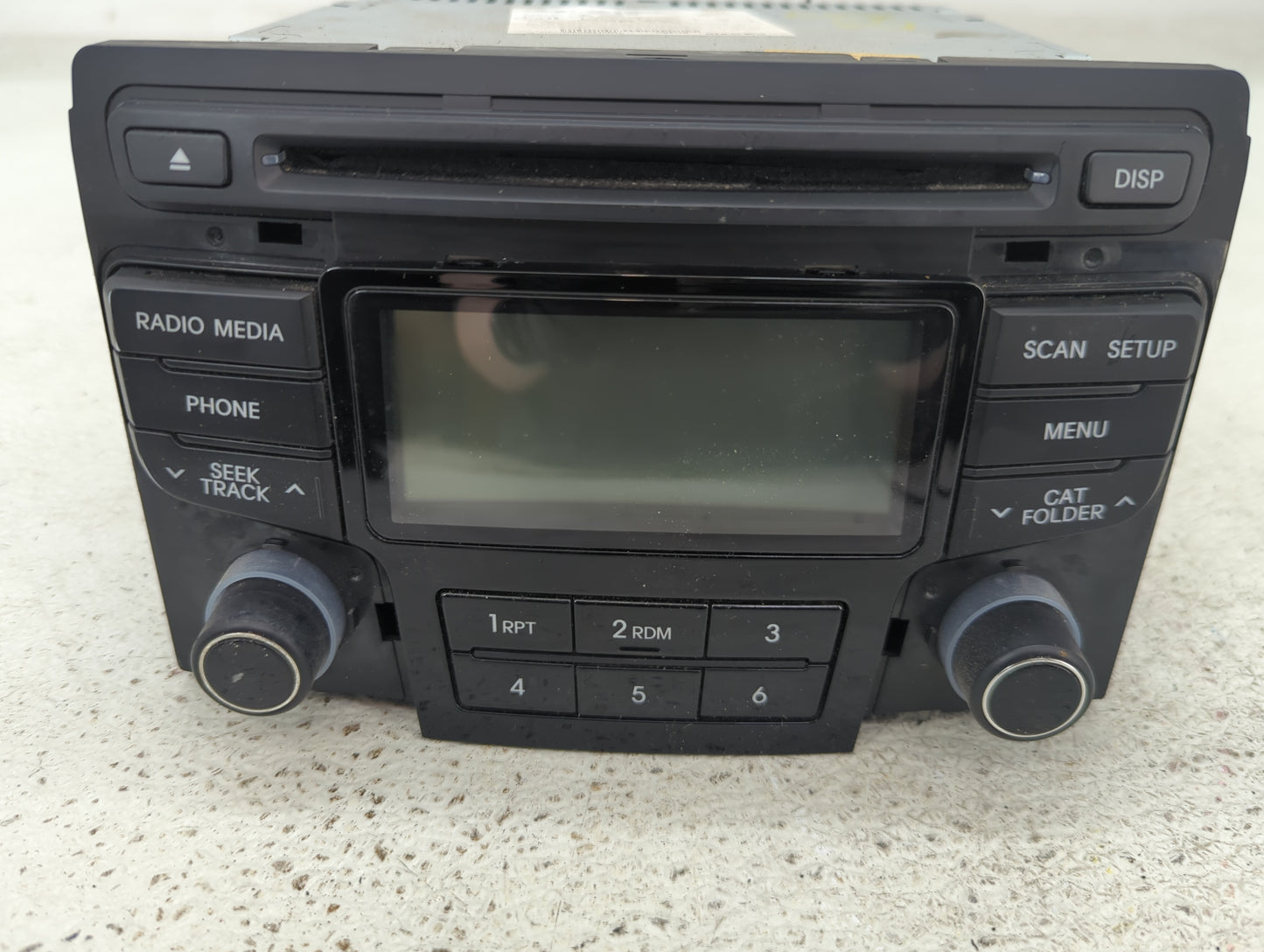 2012-2015 Hyundai Sonata Radio AM FM Cd Player Receiver Replacement P/N:96180-3Q700 Fits Fits 2012 2013 2014 2015 OEM Used A