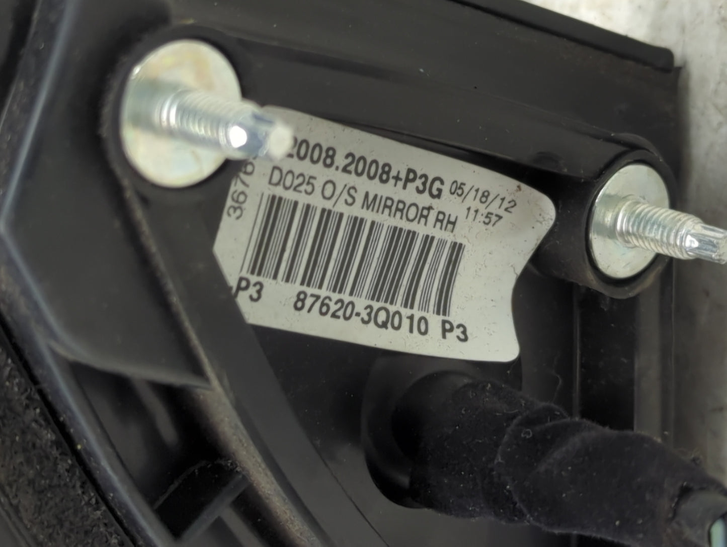 2011-2014 Hyundai Sonata Passenger Side View Mirror - Right Door Mirror OEM Used - Oemusedautoparts1.com